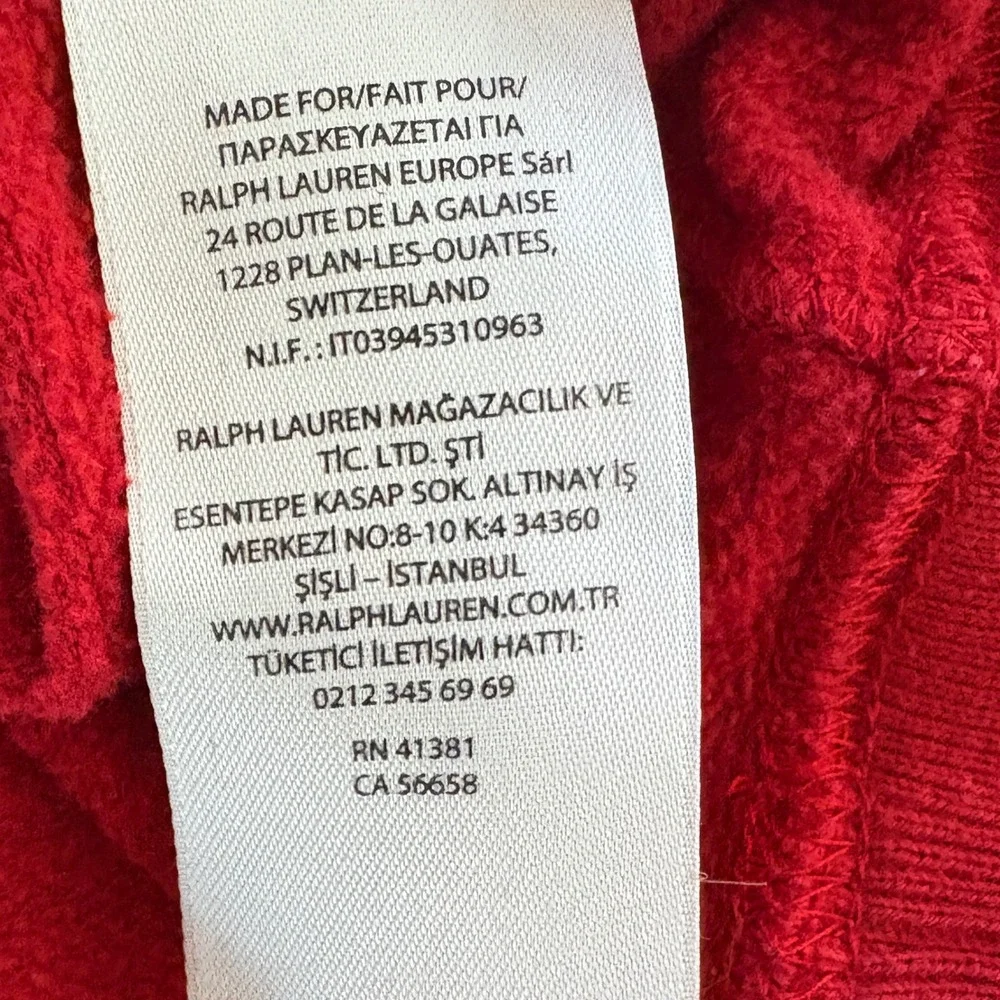 Polo Ralph Lauren Spellout Sport P-93 Hoodie‎ Small Vintage 90's Sweatshirt